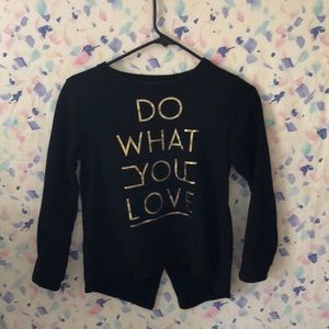 Black and gold sweater